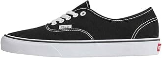 Vans Authentic, Unisex-Adults' Low-Top Trainers, Black/White, 4.5 UK