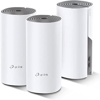 TP-Link Deco E4 (3-Pack) – AC1200 WiFi Repeater, Mesh WiFi Intelligent, Dual Band up to 350 m², 2 x Ports 100/10 Mbps, MU-MIMO, up to 100 Devices, Suitable for Xiaomi Mi Box