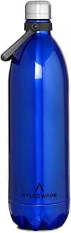 Atlasware Stainless Steel Vacuum Bottle, 1750 ml - Blue