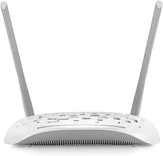 TP-Link 300 Mbps Wireless N ADSL2+ Modem Router, Single-Band, Versatile Connectivity, 4x Fast Ports, TP-Link Tether App, Easy setup (TD-W8961N)