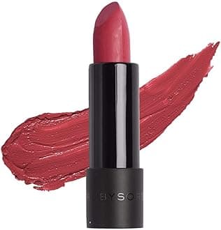 Semi-Matte Lipstick for Women All Indian Tones- Highly Pigmented, Moisturizing, Non Drying, Lightweight and Long Lasting- Lip Makeup, Synthetic Chemical Free- Pink Rhubarb, 3.7g