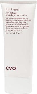 evo Total Recoil Curl Definer - Strong Hold Defining Cream - Enhances Natural Curl Pattern & Reduces Frizz - Humidity Control - 200ml / 6.8fl.oz