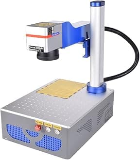 US Stock Fiber Laser 30W(Class II 0.874mW output) Raycus Fiber Laser Ovsuqu Raycus QS Engraver Compatible LightBurn Laser Engraver 7.9x7.9(200x200mm) lens for Metal Aluminum Steel Gold Jewelry More