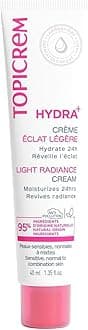 Topicrem - HYDRA+ Moisturizing Cream Light Radiance for Sensitive Skin, Normal...