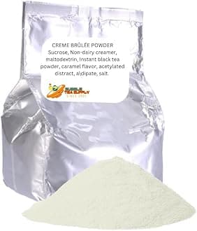 Creme Brulee Mix for Flavored Boba Bubble Tea Powder for Milk Tea Premium Instant Drink Mix - 2.2 LB bag for 40-45 Servings - Just Add Tapioca Pearls by BUBBLE TEA SUPPLY