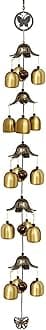 Imagine Stores Mart 5 Layer Wind Chimes for Home Balcony Garden Positive Energy, Home Decor Hanging Long Brass Bells Gifts for Loved Ones 15 Bells