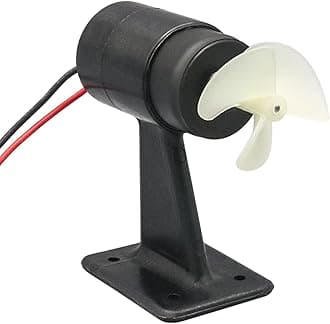 LOVIVER DC 12V 24V Underwater Thruster Motor 3 Blade Anti Rust Propeller Motor for RC Ship Control Boat accessories, CW