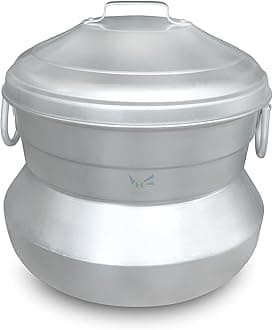Aluminium Idly Maker, satti, Steamer, Idli Cooker 16 Kuzhi big Size, Idli Chembu for Restaurant, Canteen | INDUSTRIAL GRADE (MINOR SCRATCHES TO BE EXPECTED) (16 Idli)