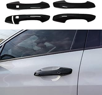 AOKIO ABS Glossy Black Exterior Door Handle Cover Trim for Kia K5 Accessories 2020 2021 2022 2023 2024 2025 with Smart Keyhole (Not for Optima 2015-2019)