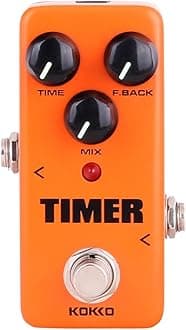 Guitar Mini Effects Pedal Timer - Digital Delay Effect Sound Processor Portable Accessory for Guitar and Bass, Exclude Power Adapter - FDD2