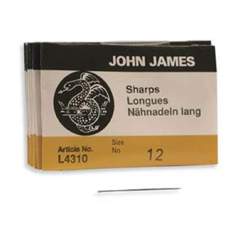 John James Sharp Beading Needles -Size 12, 25 Pack