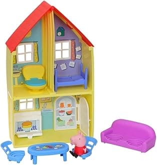 Peppa Pig Peppa’s Adventures Peppa’s Family House Playset Preschool Toy, includes Figure and 6 Accessories, Meerkleurig