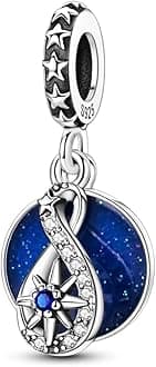 925 Sterling Silver Charms for Bracelets Necklaces 5A Cubic Zirconia Beads Charms Dangle Pendant,Jewelry Beads Gifts for Women