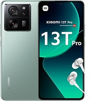 Xiaomi 13T Pro - 12+512GB Smartphone, Leica Camera, 6.67" AMOLED CrystalRes 1.5K+144Hz Screen, Mediatek Dimensity 9200+, 120W Turbo Charging, 5000mAh, Meadow Green (UK Version)