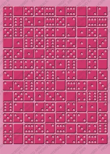 Provo Craft Cuttlebug Embossing Folders - Dominos