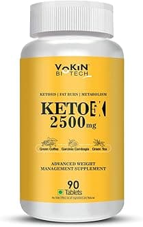 Keto 5X with Garcinia Cambogia Natural Weight Loss Supplement For Men and Women 90 Tablets