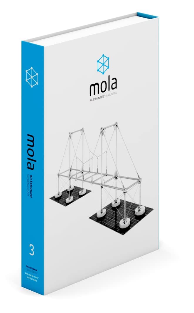 Mola Structural Kit 3 | Magnetic Modular Kit for Engineering and Architecture Education | 205 Pieces + Practical Guide