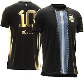 Sports Soccer Boys Football Jersey Argent Messi 10 Home Jersey T-Shirt 2023/2024 (Kids,Boys,Men)