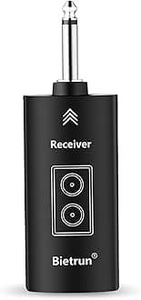 Bietrun Receiver/Adapter Only WXM09, WXM09A, WXM19, WXM19A, WXM21, WXM31, WXM31-2 Wireless Microphone (1/4") with Bluetooth