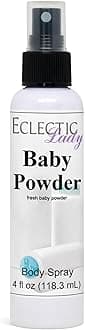 Baby Powder Body Spray, 4 ounces, Body Mist for Women with Clean, Light & Gentle Fragrance, Cologne with Soft, Subtle Aroma For Daily Use