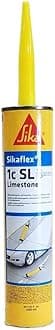 Sikaflex 1C SL 29 fl oz Limestone - Concrete Expansion Joint Filler, Self-Leveling Polyurethane Sealant for Durable, Waterproof Concrete Repair for Driveways, Sidewalks & Industrial Use