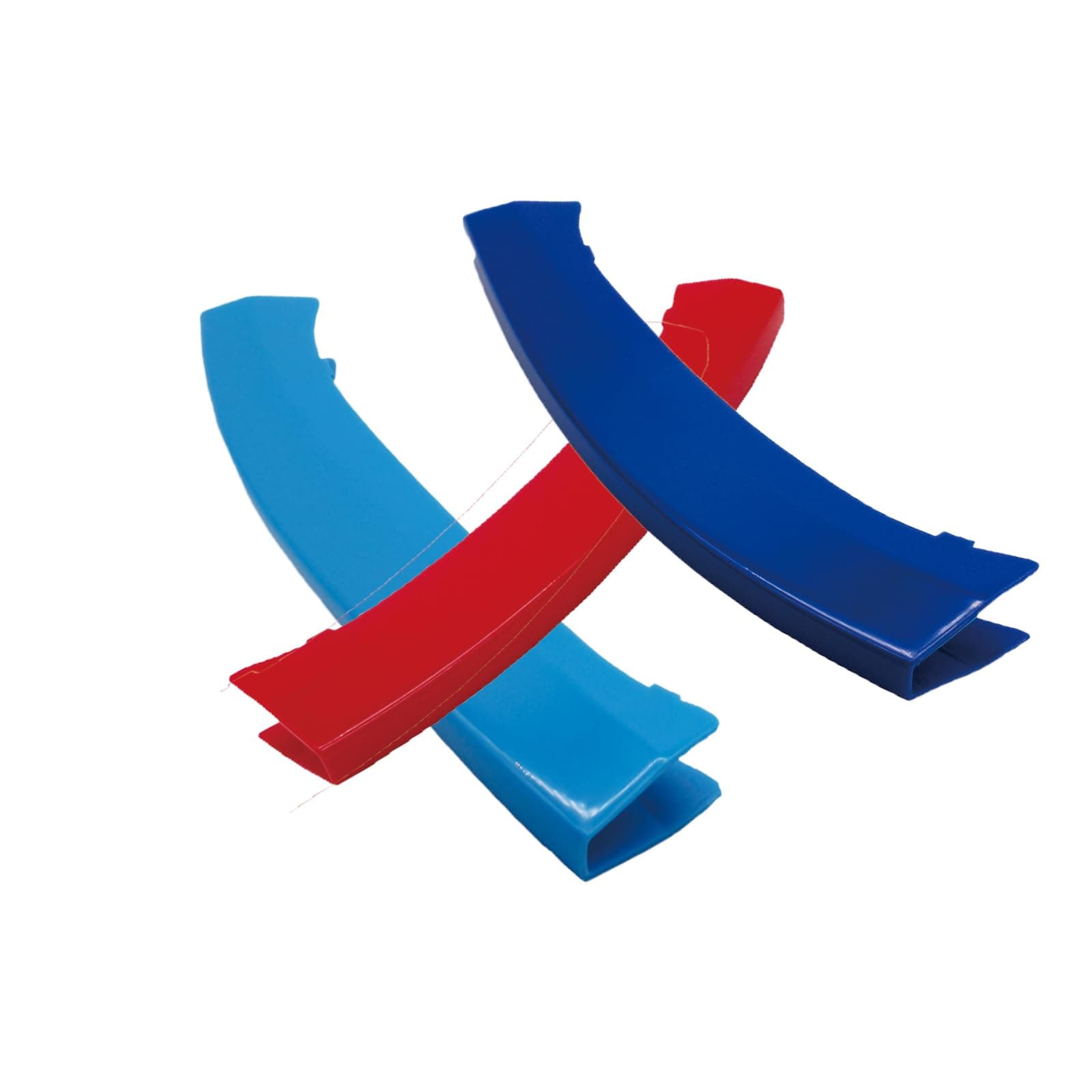 Three Colored Stripe Grille Insert Trims Compatible with BMW 2011-2017 F25 X3 and 2014-2018 F26 X4 Center Kidney Grill