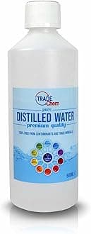 Distilled Water - 100% Ultra Pure Water (Blue) (500ML)