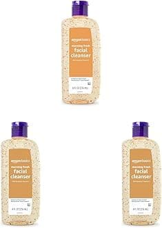 Amazon Basics Morning Fresh Facial Cleanser with Ginseng and Vitamin C, 8 fl oz (3-Pack)