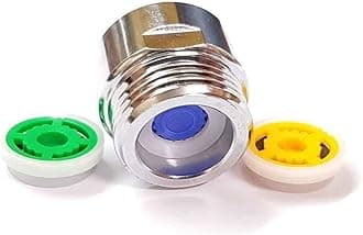 LOWENERGIE Pack of 2 Shower Hose Flow Regulator Restrictor Water & Energy Saving 4, 6 & 9 Litre per min