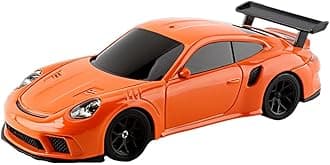 RC Drift Car, 1:43 Remote Control High Speed Race Car for Adults, 2.4GHz 4WD Racing Hobby Toy With LED Lights and Drift Tires (Orange)