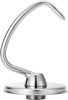 Stainless Steel Dough Hook for KitchenAid Tilt-Head Stand Mixer, Heavy Duty and Dishwasher Safe, Fit for KitchenAid Classic and Artisan Series…