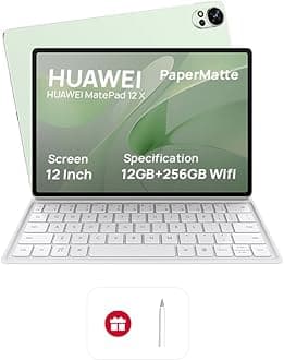 HUAWEI MatePad 12 X - 12" Papermatte Tablet, 2.8K FullView Display, Large battery, Super Charge, Wifi, 12GB+256GB, HUAWEI Glide Keyboard, Professional GoPaint APP, M-Pencil, Green