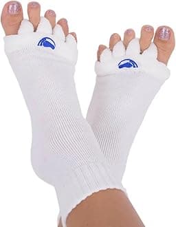 Foot Alignment Socks with Toe Separators – Holiday Socks for Women & Men - Cozy Christmas Gift Idea