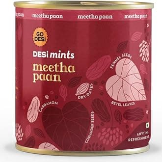 GO DESi Meetha Paan Mouth Fresheners, Desi Mints, Refreshing Mouthfreshener, Mukhwas,90 Gm (Pack Of 1)