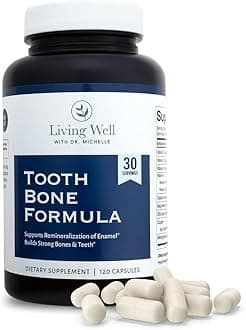 Tooth & Bone Formula - Supplement with Calcium for Bone Strength & Tooth Enamel Support, D3 + K2, 120 Capsules, Non-GMO, Gluten-Free