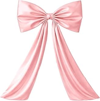 Large Pink Bow Decor Coquette Wall Decor for Backdrop 24 x 36'' Big Bow Giant Satin Ribbon Tie for Birthday Wedding Bridal Baby Shower Party Ballerina Room Hanging Decoration(Lining Support)