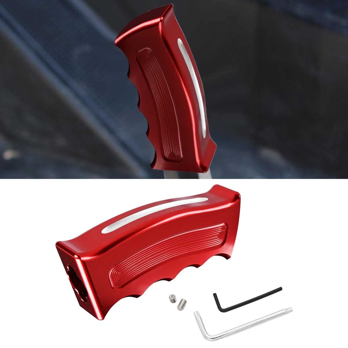 Canitu Red Handle Shift Knobs Pistol Grip Handle Gear Transmission Shift Lever Shifter Interrior Accessories for Polaris RZR XP Turbo RZR RS1 for Sportsman for Ranger for ACE