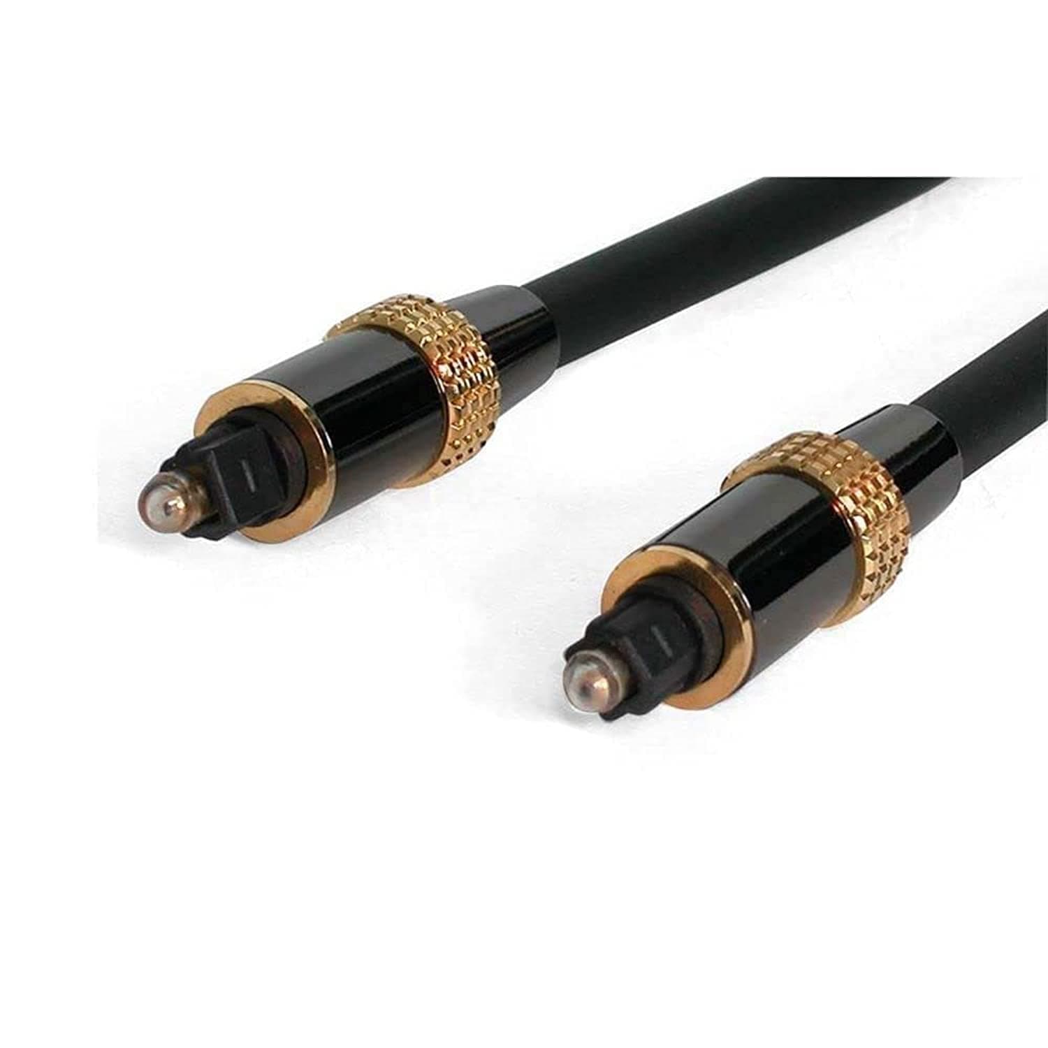 com 20 ft. (6.1 m) Digital Optical Audio Cable - Toslink Digital SPDIF - Premium - Male/Male - Optical Audio Cable (TOSLINK20) Black