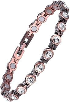 JEROOT Ultra Strength Magnetic Bracelets, Bracelet for Women and men, 3500-6000 Gauss Neodymium Magnets, Magnetic Field Therapy Jewelry Gift