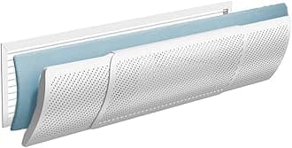 Flow Deflector For Air Conditioner, Split Unit Baffle Shield, Anti-Direct Blowing Central Air Deflector With Adjustable Wing For AC Wall(Anion filter-S)