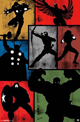 Avengers - Simplistic Grid Poster 22 x 34in