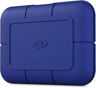 LaCie Rugged SSD Pro 5 2TB — shock‑resistant, USB‑C Portable External SSD, for Mac & Windows