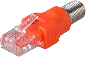 KAHDGSS Ftype Female To RJ45 Male Ethernet Coaxial Coupler Adapters For Line Tester Equipment