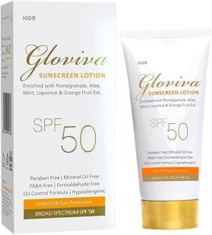 Sunscreen (50ml) Face cream Lotion for Oily, Sensitive, Acne Prone or Dry Skin- Moisturizer for Face with Pomegranate, Aloe Vera | Paraben Free UVA UVB (SPF 50, Pack of 1 (50ml X 1))