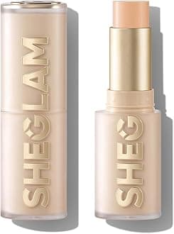 SHEGLAM Skin Magnet High Coverage Foundation Stick Longwear Medium Face Makeup for All Skin Types-Fair