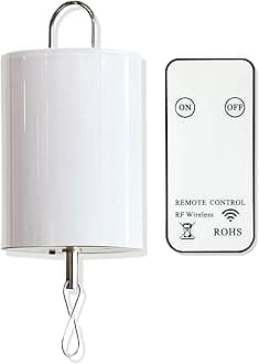 FONMY Hanging Display Motor 10 RPM Low Speed with Remote for Wind Spinner Ornament Hanging Decor Baby Crib Mobile Battery Operated Motor