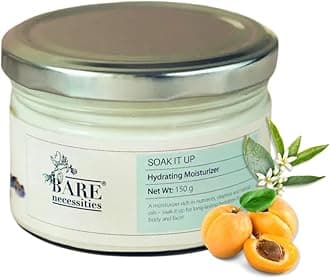Soak it Up Natural Moisturizer for Face & Body | Lightweight, Long-Lasting Hydration with Vitamin E & Jojoba Oil | Soft & Glowing Skin | Non-Comedogenic | For All Skin Types | 150g