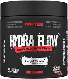 Hydra Flow Electrolyte Powder with CocoMineral® | Premium Daily Hydration Supplement | Replenish Electrolytes & Vitamins | 30 Servings | Post-Workout & Daily Use (Lemon Raspberry)