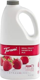 Torani Real Fruit Smoothie Mix STRAWBERRY 64oz (2 Pack)