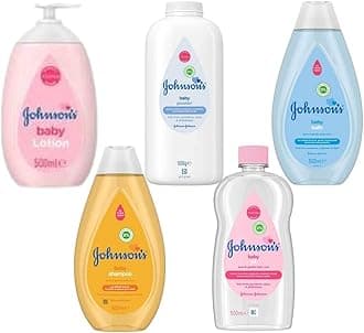 multiple Ultimate Johnson's 500ml Baby Bath Time Bundle Set - Baby Oil, Baby Bath, Baby Lotion, Baby Talc, Baby Shampoo